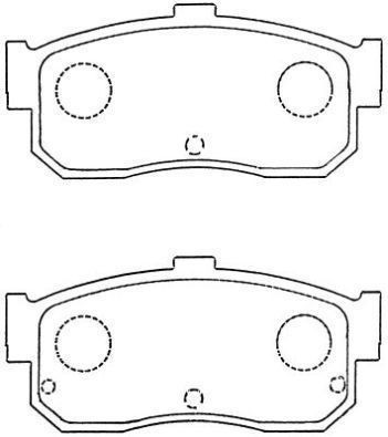 Placute frana Nissan 100 Nx (B13), Almera 1 (N15), Almera 2 (N16), Primera Hatchback (P10), Primera Hatchback (P11), Primera Traveller (W10), Sunny 3 foto