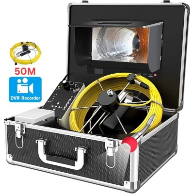 Camera Inspectie tevi, 50m, iUni ICT4, Monitor 10 inch, Inregistrare video foto