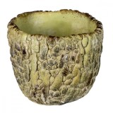 Cumpara ieftin Ghiveci de flori ceramica verde 13x11 cm