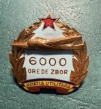 Insigna Aviatia Utilitara 6000 de ore de zbor RSR