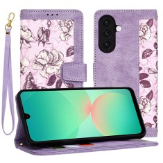 Husa personalizata fete Samsung Galaxy A26 5G Techsuit FlipCraft, mov foto
