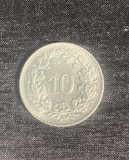 Moneda 10 rappen 1964 Elvetia, Europa