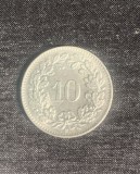 Moneda 10 rappen 1964 Elvetia
