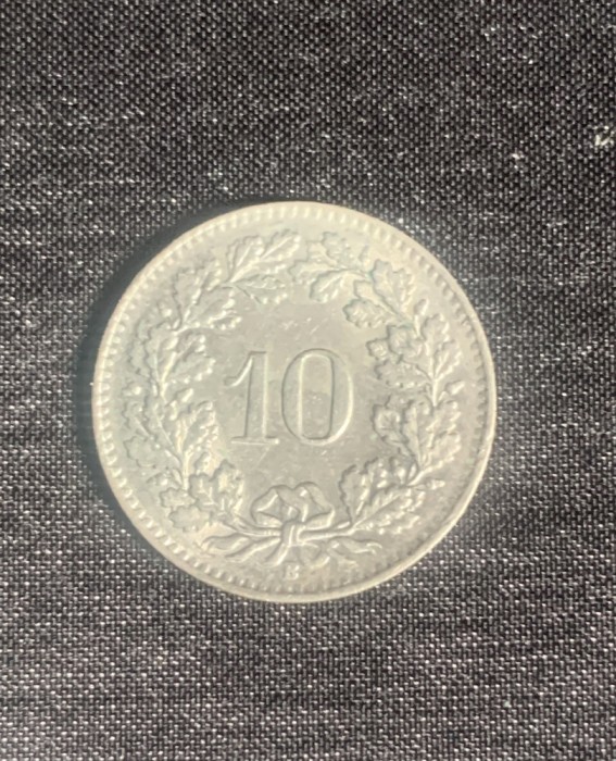 Moneda 10 rappen 1964 Elvetia