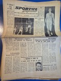ziarul sportul popular 3 martie 1966 - steagul rosu brasov a invins pe espanyol baecelona cu 1-0 in cupa oraselor targuri