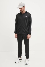 adidas trening 3S FT TT TS bărbați, culoarea negru, JC5375
