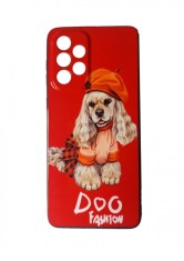 Husa telefon compatibila cu Samsung Galaxy A53 5G, Antisoc, Dog Fashion, 348HT