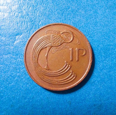 Irlanda 1 pence- 1995 foto