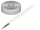 Cablu Telecomunicații Litat 2x28AWG Alb 100m