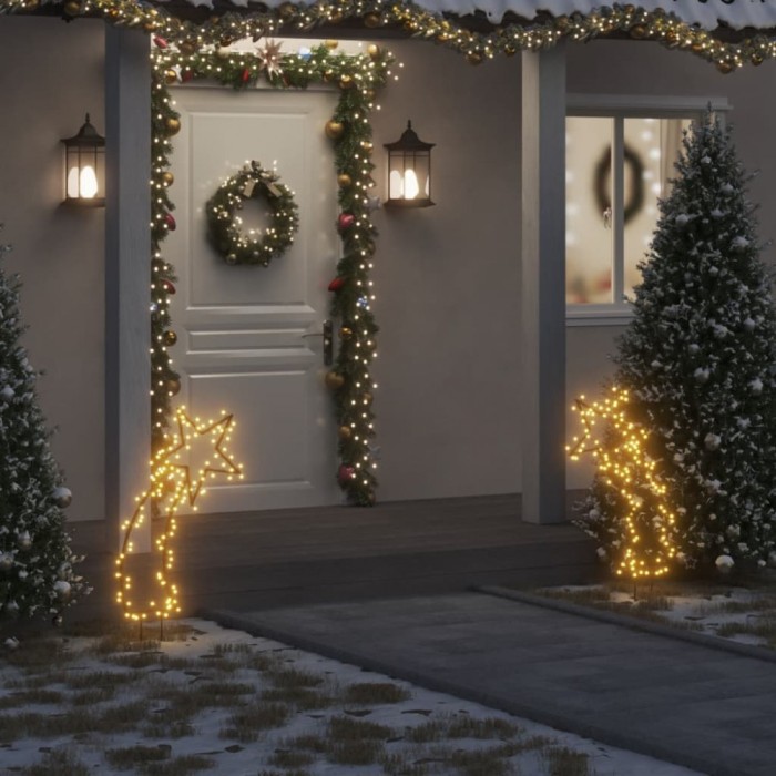 Gossi decoratiune meteorit cu lumini de craciun/tarusi 115 led 89 cm