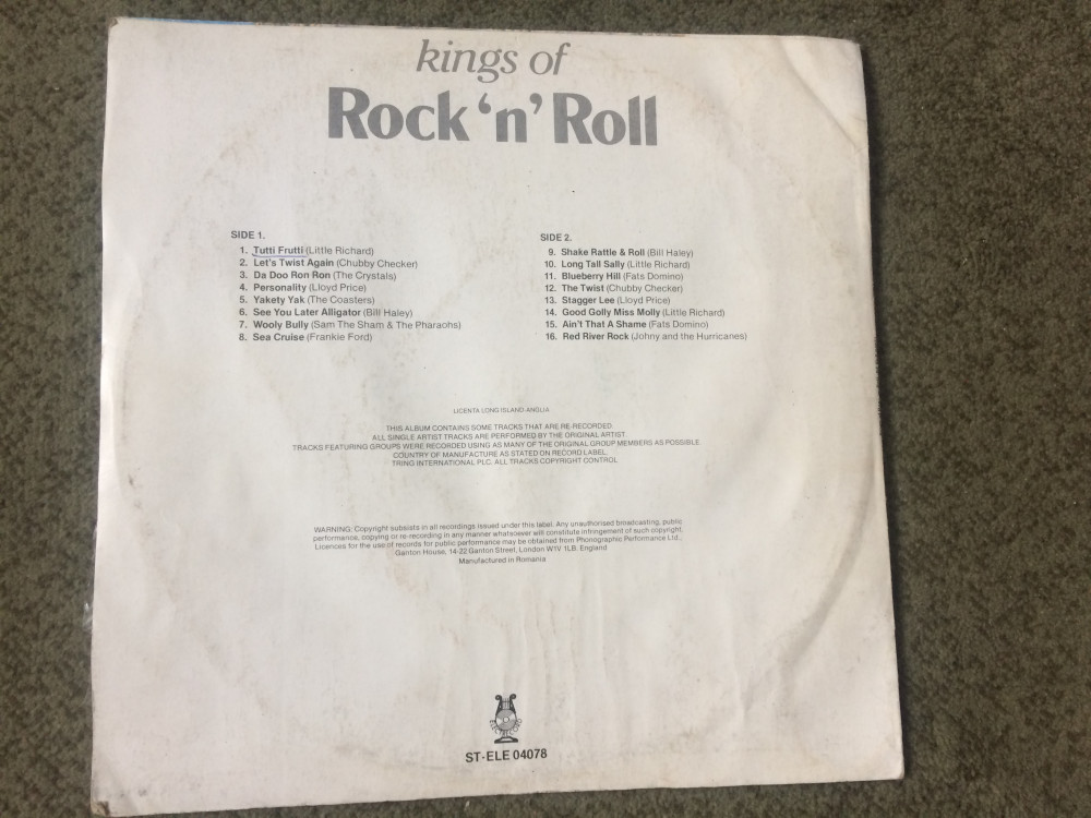 Kings of rock'n'roll disc vinyl lp muzica selectii hituri anii '60 ST ELE  04078, VINIL, electrecord | Okazii.ro