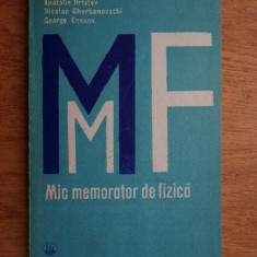 Ioan Iovit Popescu - Mic memorator de fizica