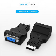 Adaptor convertor DisplayPort DP tata la VGA mama pt laptop pc videoproiector foto