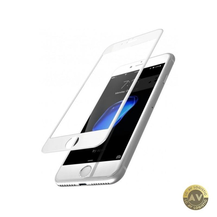 Folie de protectie Ecran OEM pentru Apple iPhone SE (2022) / SE (2020) / 8 Sticla securizata Full Glue 5D Alba
