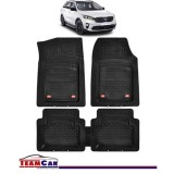 Covorase Auto TeamCar&reg; Kia Sorento UM (2015-2020) - Negru - Cauciuc Rezistent Tip Tavita