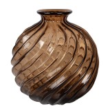 Cumpara ieftin Vaza flori sticla maro &Oslash; 24x25 cm