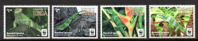 TONGA 2016, Fauna - WWF, serie neuzată, MNH foto