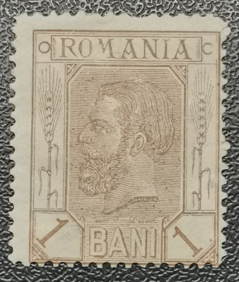 Rom&amp;acirc;nia lp 51 Spic de gr&amp;acirc;u 1 bani nestampilat foto