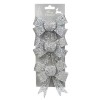 Fundite Decorative Craciun, Glitter Argintiu, 13cm, Set 3 Bucăți, Oem