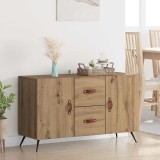 vidaXL Bufet cu sertar Stejar Artizanal 100 x 36 x 60 cm Lemn compozit 882452