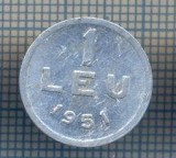 AX 788 MONEDA- ROMANIA - 1 LEU -ANUL 1951 -STAREA CARE SE VEDE