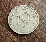 C50 - Moneda foarte veche - Trinidad Tobago - 10 cents - 1971