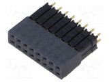 Conector şiruri pini tată 16 PIN 2,54mm aurit THT SAMTEC