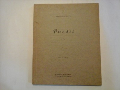 MIHAIL EMINESCU - POESII - 2 - editie de pribegie - Freiburg 1950 ( exemplarul 55 din 200) foto