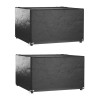 Gossi huse mobilier gradina, 2 buc, 8 ocheti, 132x132x80 cm, patrat