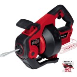 Aparat pentru desfundat tevi pe acumulator Einhell Power X-Change TE-DA 18/760 Li Solo, 18 V, 7.6 m lungime cablu, 560 RPM, 7 mm diametru cablu, fara