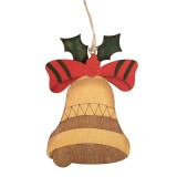 Cumpara ieftin Ornament brad Craciun clopotel multicolor 8x1x12 cm