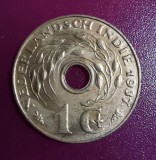SV * Indiile Olandeze * 1 CENT 1937 * ex-colonie Olanda - AUNC, Asia, Cupru (arama)