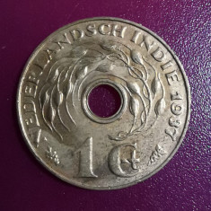 SV * Indiile Olandeze * 1 CENT 1937 * ex-colonie Olanda - AUNC