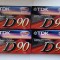 Lot 4 Casete TDK High Output D90 TYPE I Normal Bias Sigilate