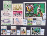 Lot filatelic Sport / Tenis, Volei &amp; Jocuri Olimpice - Coliță Guineea (Seoul '88) &amp; Timbre Diverse - A991, Stampilat