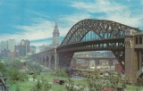 *Statele Unite, poduri (3), Cleveland, c.p.i., circulata, 1968, Printata