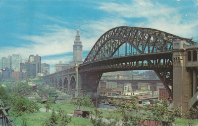 *Statele Unite, poduri (3), Cleveland, c.p.i., circulata, 1968 foto