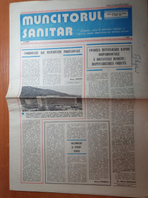 muncitorul sanitar 16 iunie 1987-art si foto spitalul din ramnicu valcea foto