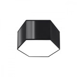 Lampă De Tavan Sunde Negru Pvc 2 Becuri Cub Modern De Interior