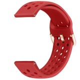 Cumpara ieftin Curea din silicon, compatibila Samsung Galaxy Watch6 40mm, telescoape Quick Release, Rosu
