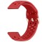 Curea din silicon, compatibila Amazfit Active, telescoape Quick Release, Rosu