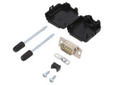 D-Sub 9-Pin Mufă Tată Lipire Albă Kit Complet