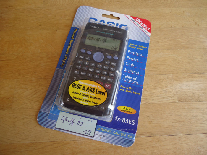 Calculator Casio FX-83ES! Nou, sigilat!