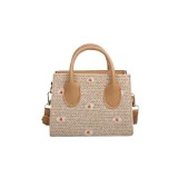 Cumpara ieftin Gentuta crossbody din rafie Camel Daisy