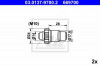 Set accesorii, saboti frana parcare BMW Seria 4 Gran Coupe (F36) (2014 - 2016) ATE 03.0137-9700.2
