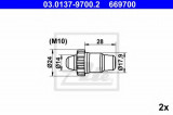 Set accesorii, saboti frana parcare BMW Seria 3 Touring (E91) (2005 - 2012) ATE 03.0137-9700.2