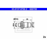 Set accesorii, saboti frana parcare BMW Seria 1 Cabriolet (E88) (2008 - 2013) ATE 03.0137-9700.2