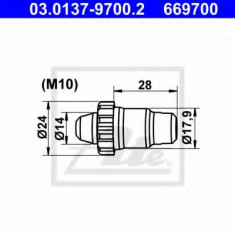 Set accesorii, saboti frana parcare VW TRANSPORTER V bus (7HB, 7HJ, 7EB, 7EJ, 7EF, 7EG, 7HF, 7EC) (2003 - 2016) ATE 03.0137-9700.2
