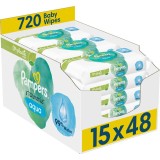 Cumpara ieftin Pampers Harmonie Aqua Șervețele umede pentru copii 15x48 buc