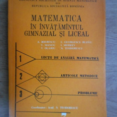 N. Teodorescu - Matematica in invatamantul gimnazial si liceal